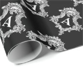 Ein Monogramm-Anfangspapier Geschenkpapier (Rolleneckpunkt)