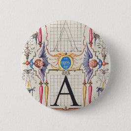 Ein Monogramm Geschenke, Alphabet A, Buchstaben A Button