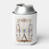 Ein Monogramm Geschenke, Alphabet A, Buchstaben A Dosenkühler (Kanne Vorderseite)
