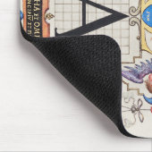 Ein Monogramm Geschenke, Alphabet A, Buchstaben A Mousepad (Ecke)