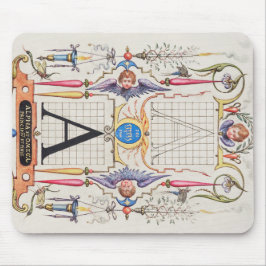 Ein Monogramm Geschenke, Alphabet A, Buchstaben A Mousepad