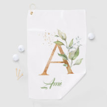 Ein monogramm-Grüner Eukalyptus-Glitzer