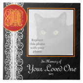 Ein Monogramm "In Erinnerung an dein Liebes" Tile Fliese (Vorderseite)