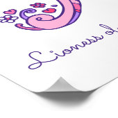 Ein Monogramm Kunst Ariel Mädchen Name Bedeutung P Poster (Ecke)