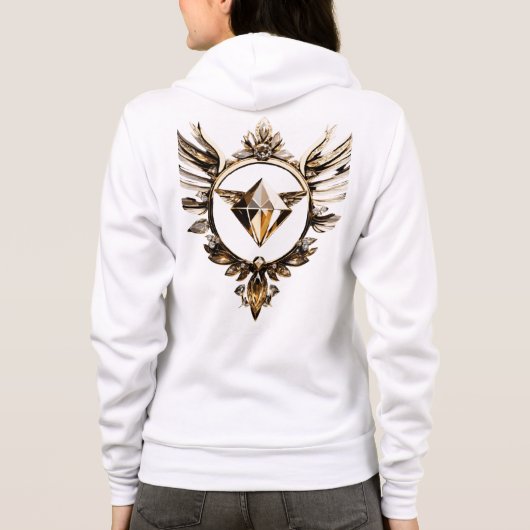 Ein monogramm-Logo mit den Initialen von A Hoodie (Rückseite)
