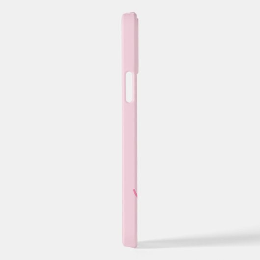 Ein Monogramm Personalisiert rosa iPhone Hülle (Rechte Seite)
