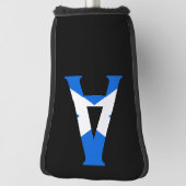 Ein Monogramm überlagert sich auf der schottischen Golf Headcover (Rotieren 90)