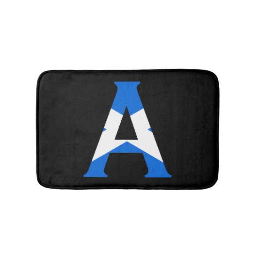 Ein Monogramm überlagerte sich auf der Flagge Scho Badematte (Vorderseite)