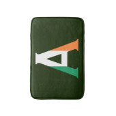 Ein Monogramm überlagerte sich auf der irischen Fl Badematte (Vorderseite Vertikal)