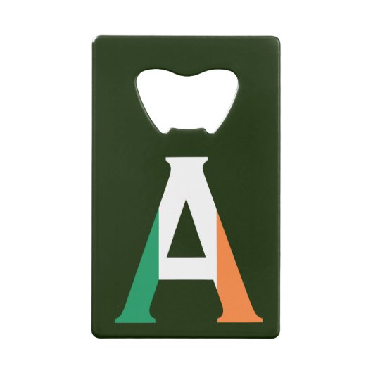 Ein Monogramm überlagerte sich auf der irischen Fl Geldbeutel Flaschenöffner (Vorderseite)