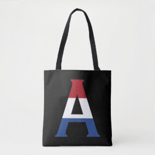 Ein Monogramm überlagerte sich auf der NLD-Flagge  Tasche