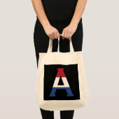 Ein Monogramm überlagerte sich auf der NLD-Flagge Tragetasche (Vorderseite (Produkt))