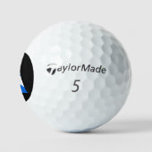 Ein Monogramm überlagerte sich auf der schottische Golfball (Logo)