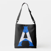 Ein Monogramm überlagerte sich auf der schottische Tragetaschen Mit Langen Trägern (Rückseite)