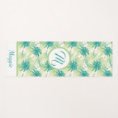 Ein monogrammierter tropischer Sommer Yogamatte (Vorderseite (Horizontal))