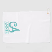 Ein monogrammiertes Golftuch Golfhandtuch (Horizontal)