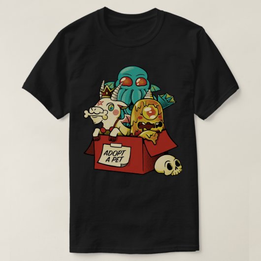 Ein Monster Kawaii Pet adoptiert T-Shirt (Design vorne)