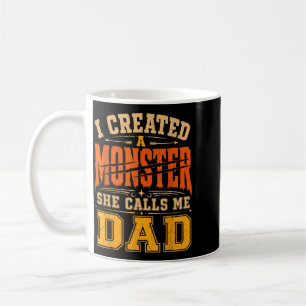 Ein Monster Papa Papa Tochter Vatertag Väter Von Kaffeetasse