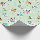 Ein Monster-Party Geschenkpapier (Ecke)