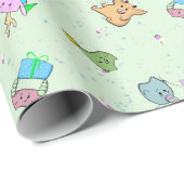 Ein Monster-Party Geschenkpapier (Rolleneckpunkt)