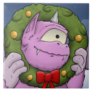 Ein Monster Weihnachts-Wunderkind Fliese