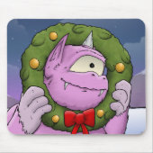 Ein Monster Weihnachts-Wundermäuse-Pad Mousepad (Vorne)
