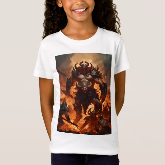 Ein Monsterkrieger mit dem Kopf eines Widders 2 T-Shirt (Vorderseite)