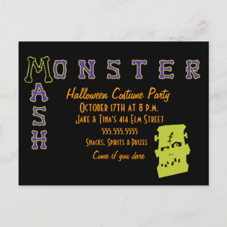 Ein Monstermash Einladungspostkarte
