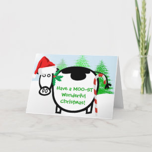 Ein MOO-ST Wunderschönes Weihnachten! - - Feiertagskarte