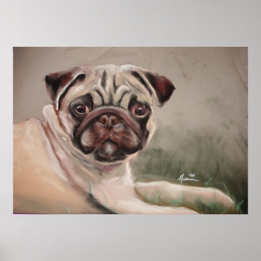 Ein Mops Poster (Vorne)