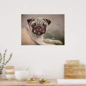 Ein Mops Poster (Küche)