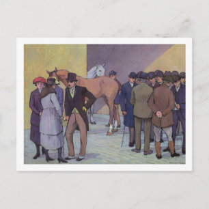 Ein Morgen am Tattersall (Öl auf der Leinwand) Postkarte