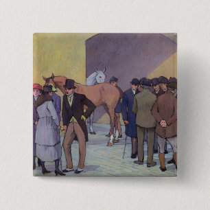 Ein Morgen bei Tattersalls (Öl auf Leinwand) Button