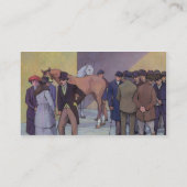 Ein Morgen bei Tattersalls (Öl auf Leinwand) Visitenkarte (Rückseite)