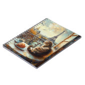 Ein Morgen in Paris | Ginger Cat im Café Notizblock (Linke Seite)