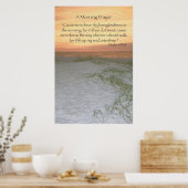 Ein Morgengebet aus Psalm 143:8 Poster (Küche)