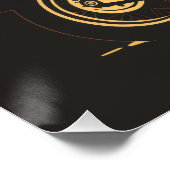 ein Motorradposter Poster (Ecke)
