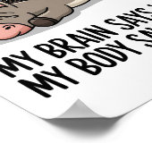 Ein müder Ausdruck Poster (Ecke)