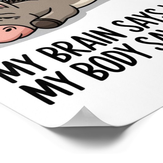 Ein müder Ausdruck Poster (Ecke)