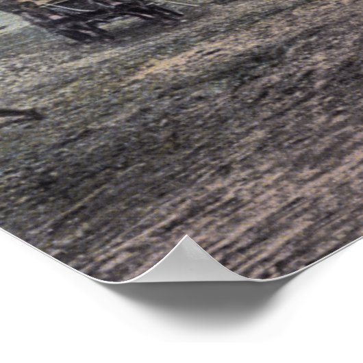 Ein Mule Team im Lager Lewis Poster (Ecke)