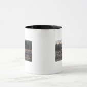 Ein Mule Team im Lager Lewis Tasse (Zentrum)