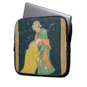 Ein Mulla, der unten zu einem Mann im iranischen Laptopschutzhülle (Vorderseite Links)