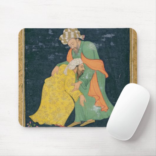 Ein Mulla, der unten zu einem Mann im iranischen Mousepad (Mit Mouse)