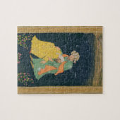 Ein Mulla, der unten zu einem Mann im iranischen Puzzle (Horizontal)