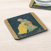 Ein Mulla, der unten zu einem Mann im iranischen Untersetzer (Linke Seite)