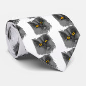 Ein mürrischer Katzenvektor Krawatte (Gerollt)