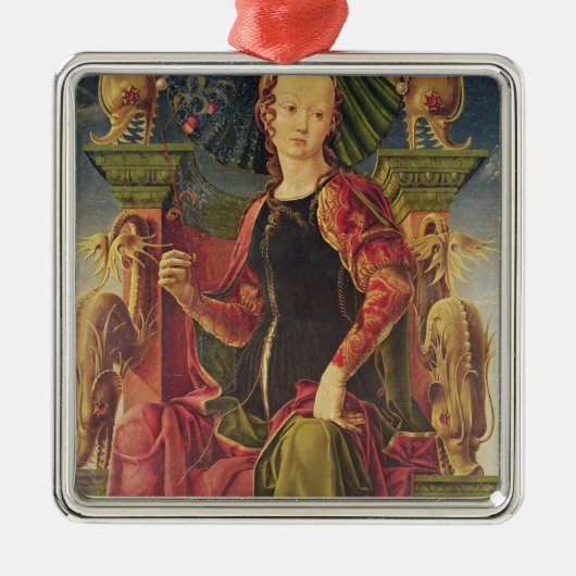 Ein Muse, c.1455-60 Silbernes Ornament (Vorne)