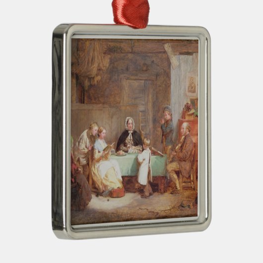 Ein musikalischer Abend (Öl auf Leinwand) 2 Silbernes Ornament (Rechts)