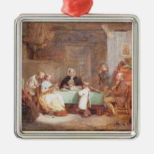 Ein musikalischer Abend (Öl auf Leinwand) 2 Silbernes Ornament