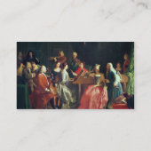 Ein musikalischer Abend (Öl auf Leinwand) Visitenkarte (Rückseite)